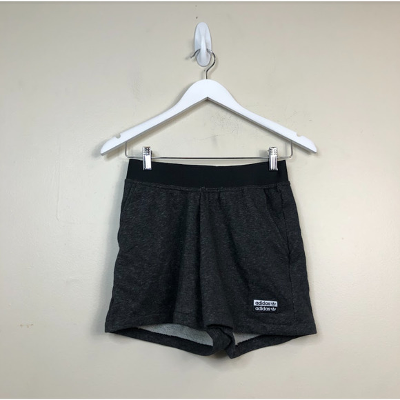 Adidas Women's French Terry Pull-On High-Waisted Active Shorts Black XS, $35 NWT - Picture 5 of 6